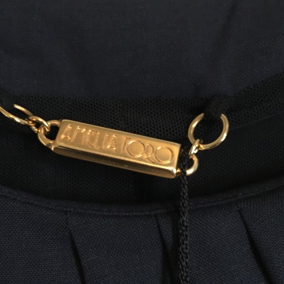 Amelia Toro Navy Blue Classic Dress, size it has Pockets! Size 10 - Picture 12 of 13